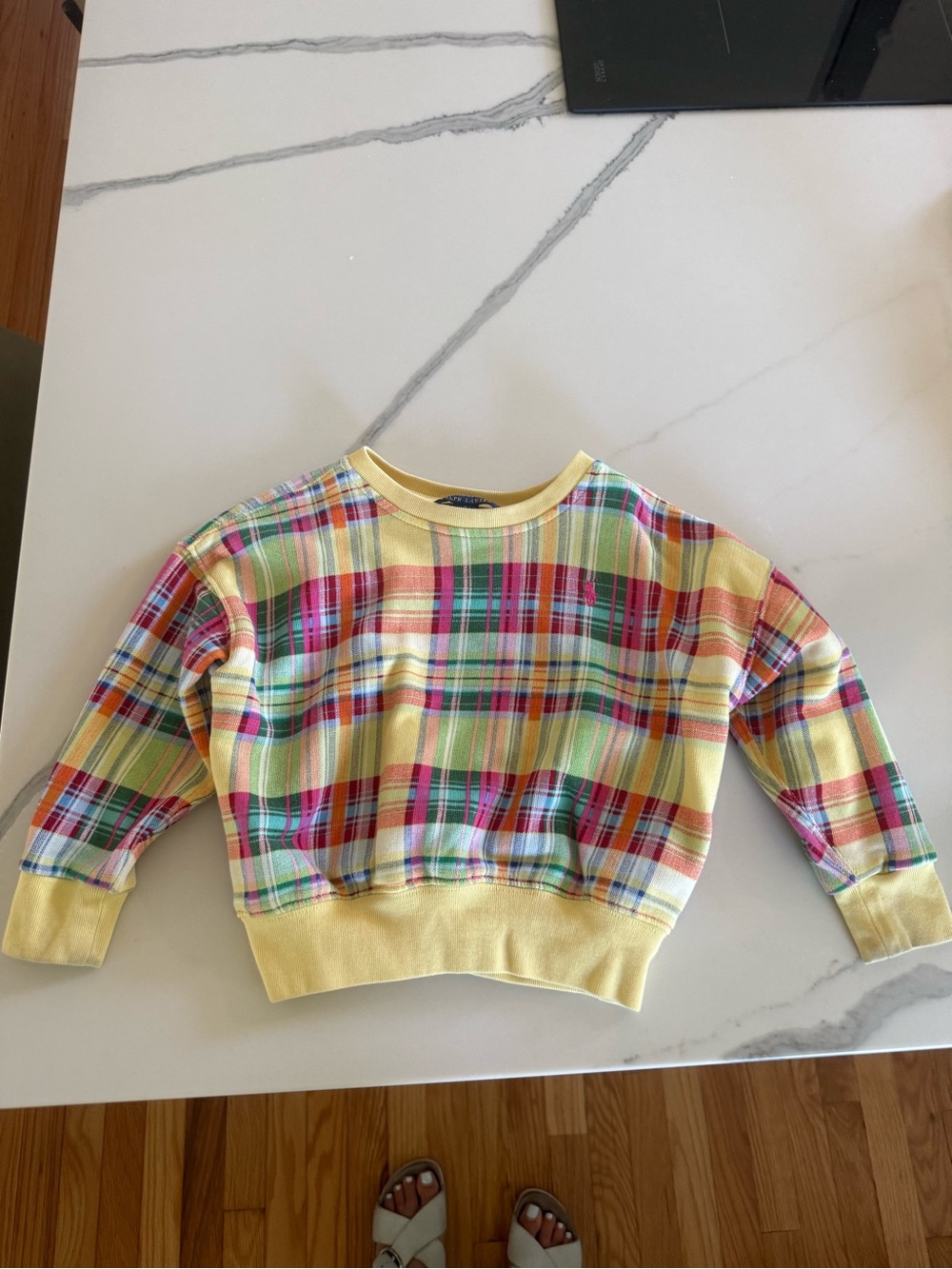 Polo by Ralph Lauren Yellow Multicolor Plaid Top